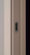 Межкомнатная дверь QB-7 ПГ Премиум капучино распашная двухстворчатая Quest doors